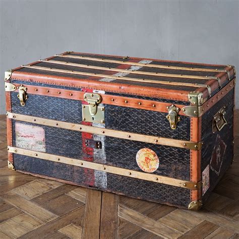 vintage goyard trunks|vintage goyard trunk for sale.